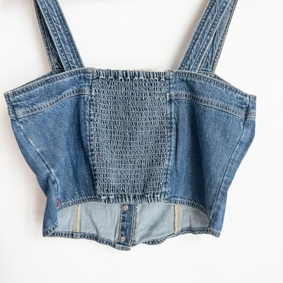 Levis Drea Denim Tank Top M - Picture 3 of 4